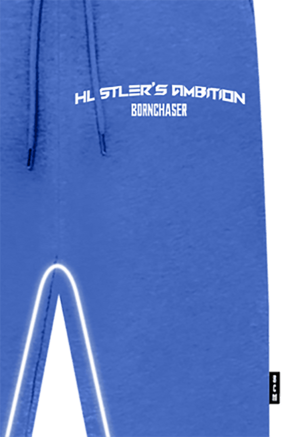 "Hustler's Ambition" Bottoms - Pale Blue - Bornchasermafia